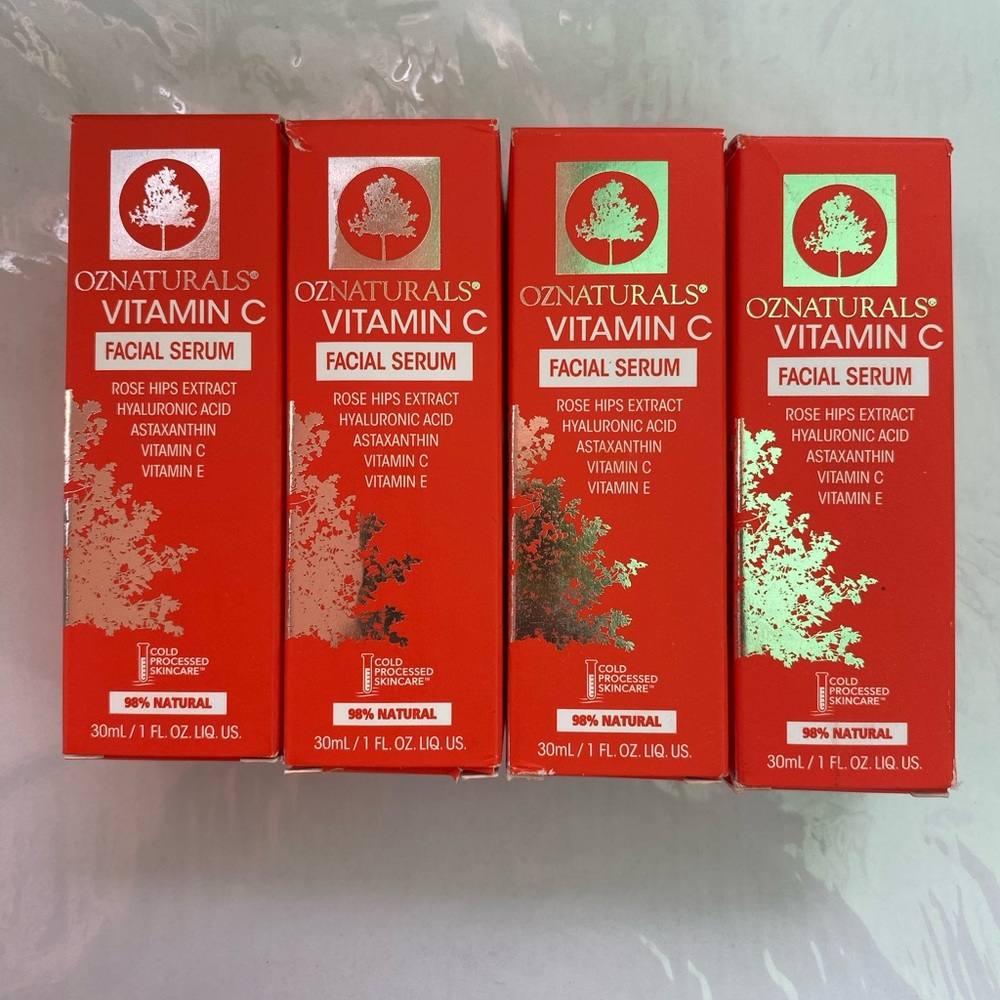 OZNATURALS Vitamin C Serum For Face with Hyaluronic Acid 30ml each bottle
